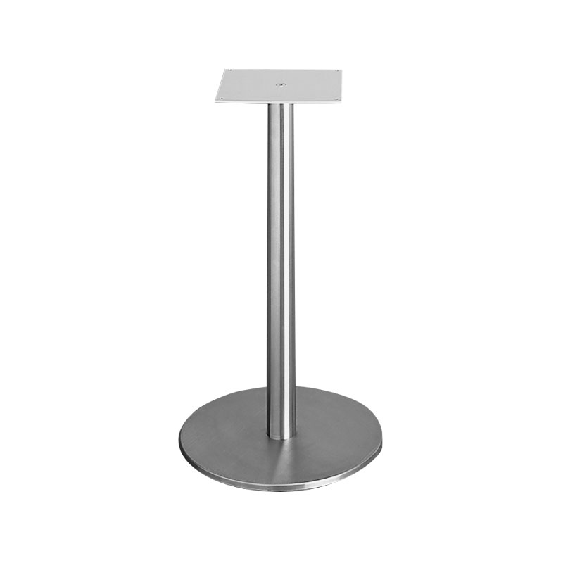 Table frame height 450mm (couch table frame), single column, round tube, for table top Ø650 mm, steel raw