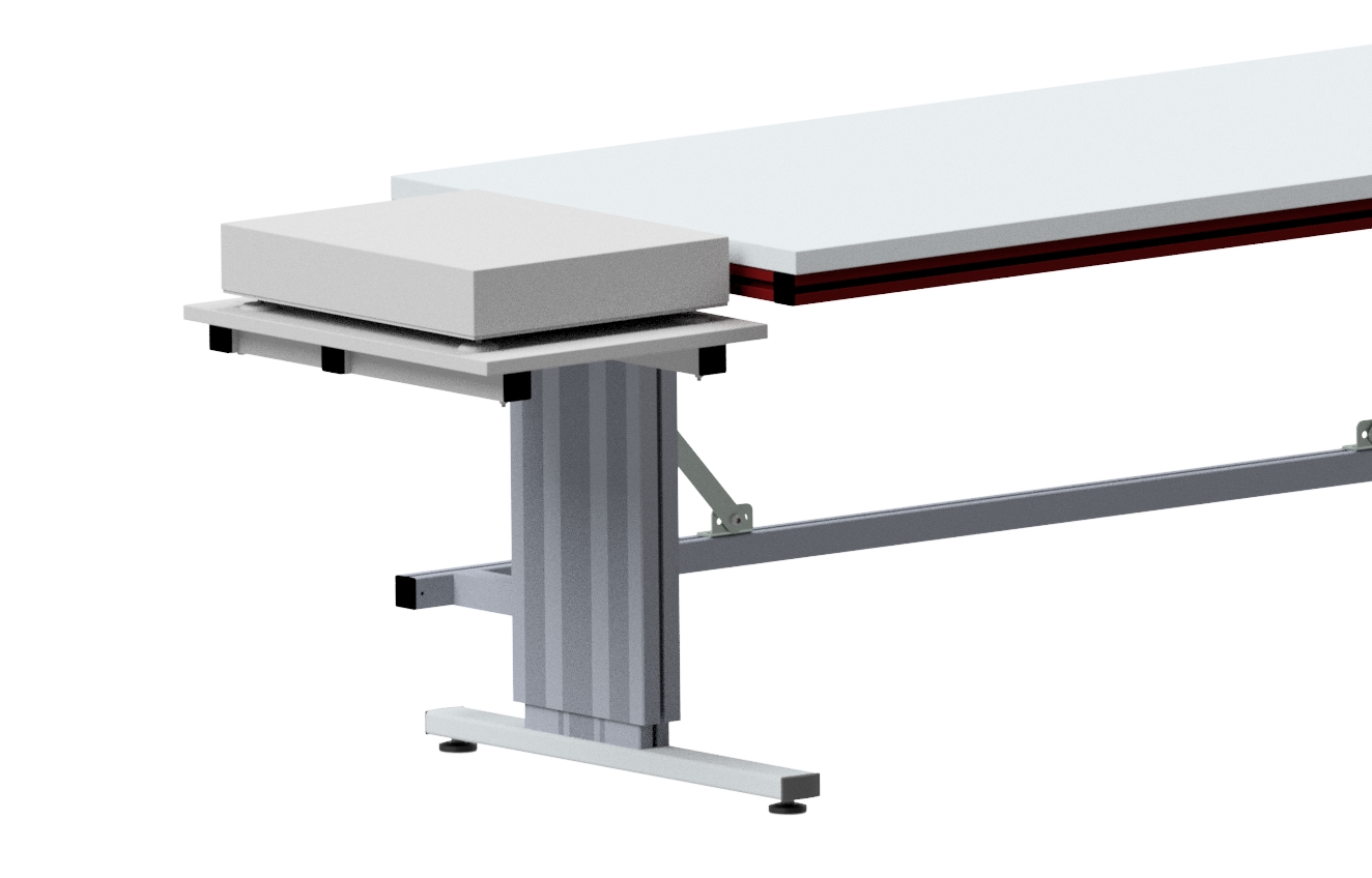 SYSTEM FLEX Ablage seitlich für elektrisch höhenverstellbare Tische, 440x600mm
