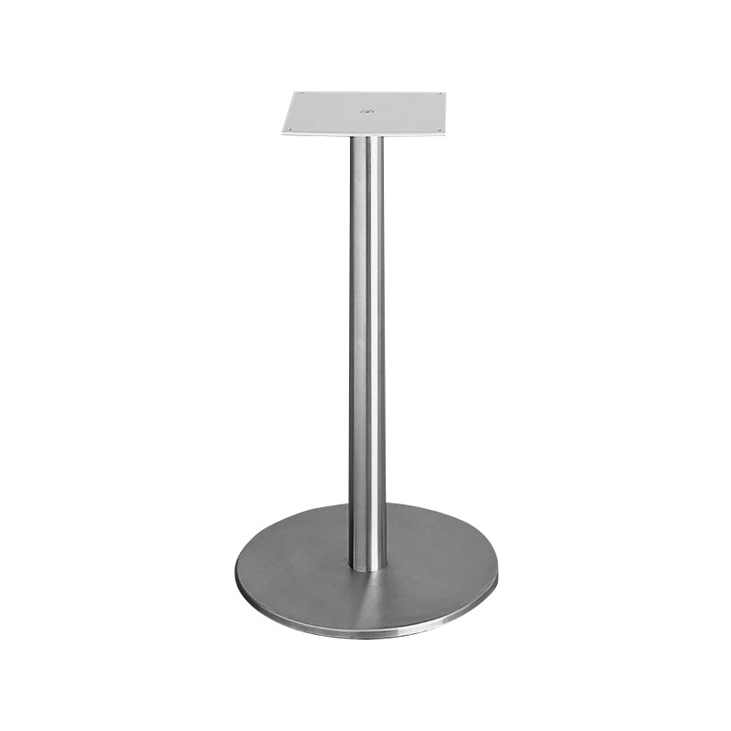 Tischgestell Höhe 450mm (Couchtischgestell), einsäulig, Standrohr rund, für Tischplatte Ø1000mm, Stahl roh