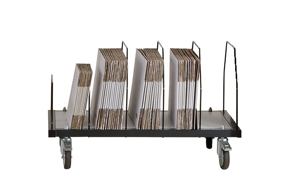SYSTEM 2000, Untertischmagazin mobil, BxTxH: 1015x600x604mm