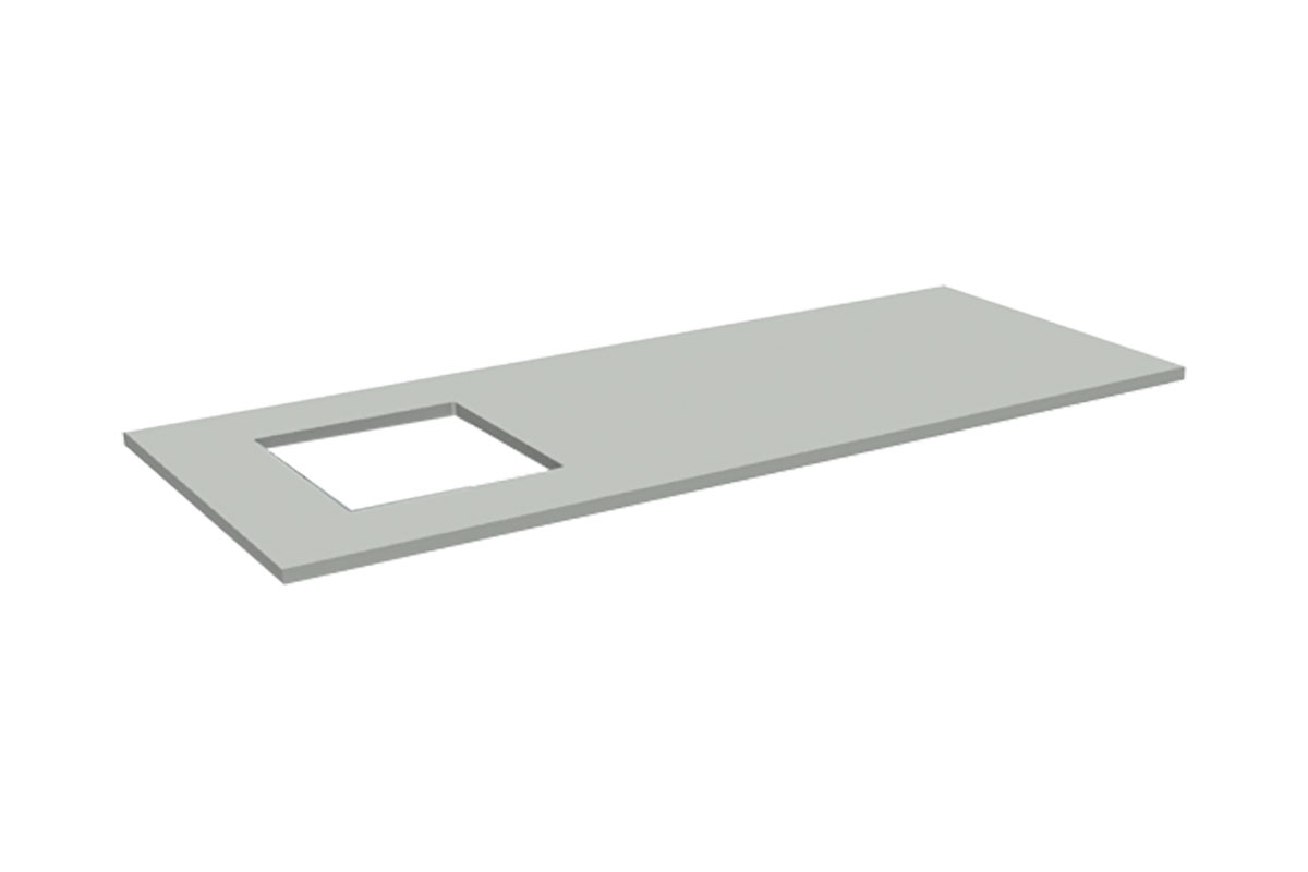 SYSTEM FLEX, Standard worktop with scale cutout, WxDxH: 2000x800x30mm