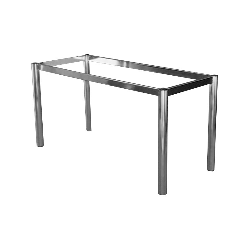 Table frame, height 720mm (frame), 4 columns, round tube, for table top 720x140 mm, steel raw