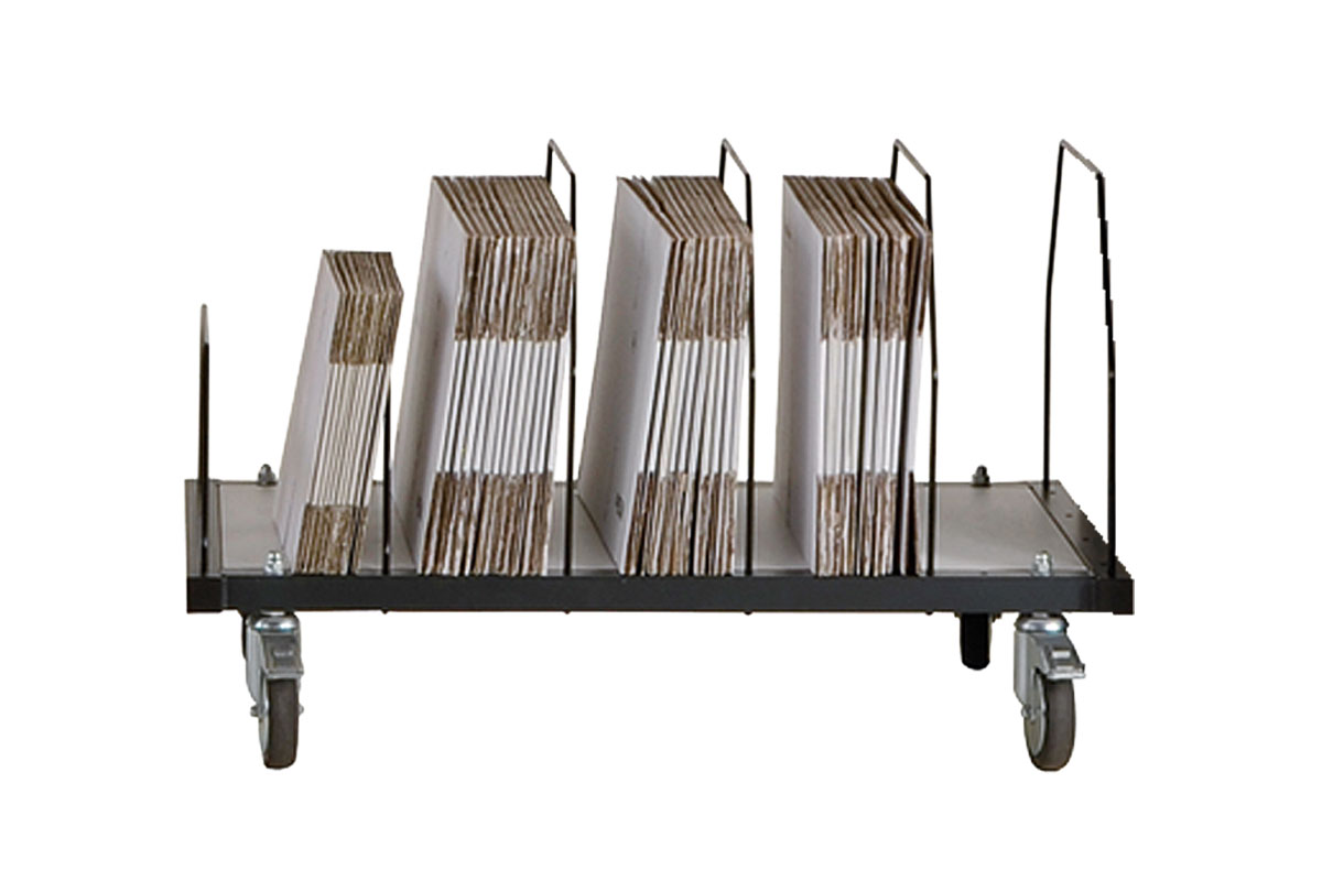 SYSTEM 2000, Untertischmagazin mobil, BxTxH: 1600x600x604mm