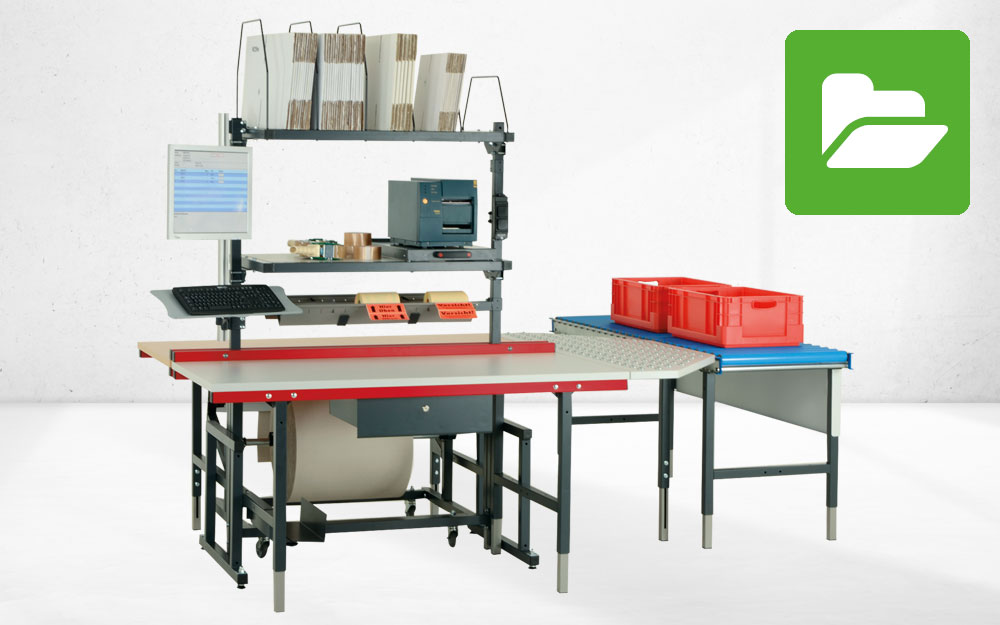 Bildersammlung System 2000 von Rocholz – ergonomische Arbeitsplatzlösungen für vielseitige Anforderungen