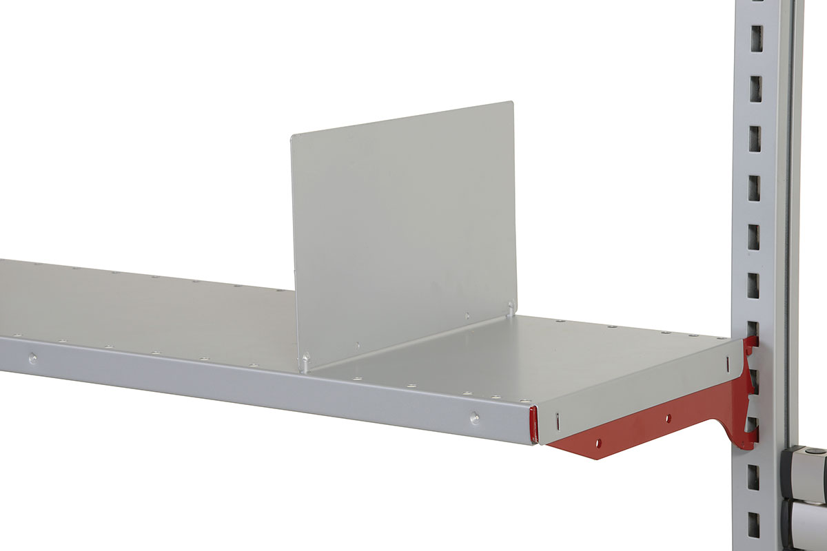 SYSTEM FLEX, partition plate for shelves with depth 300mm, RAL 9006