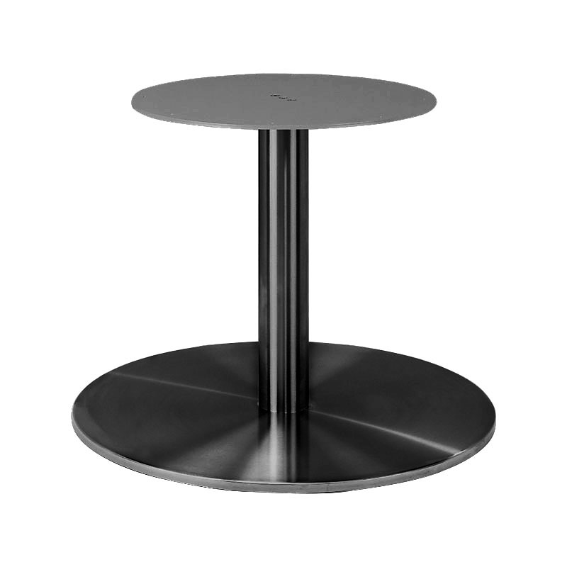 Tischgestell Höhe 720mm (Sitztischgestell), einsäulig, Standrohr rund, für Tischplatte Ø1500mm, Stahl RAL 9005 (schwarz)