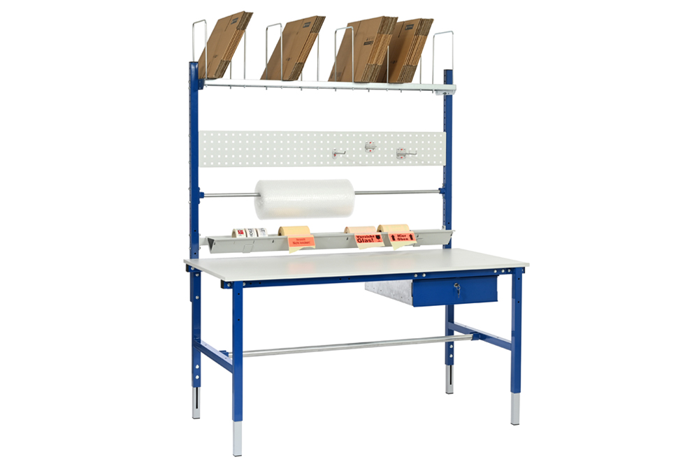 SYSTEM BASIC, packing table, WxDxH: 2000x800x690-960 mm