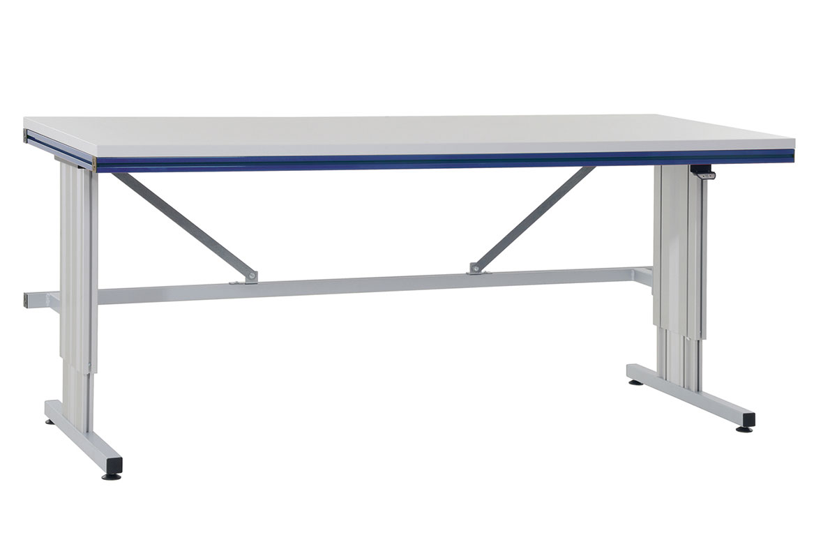 SYSTEM FLEX Grundtisch mit elektrischer Höhenverstellung, BxTxH: 1200x800x720-1120mm, RAL9006/5010