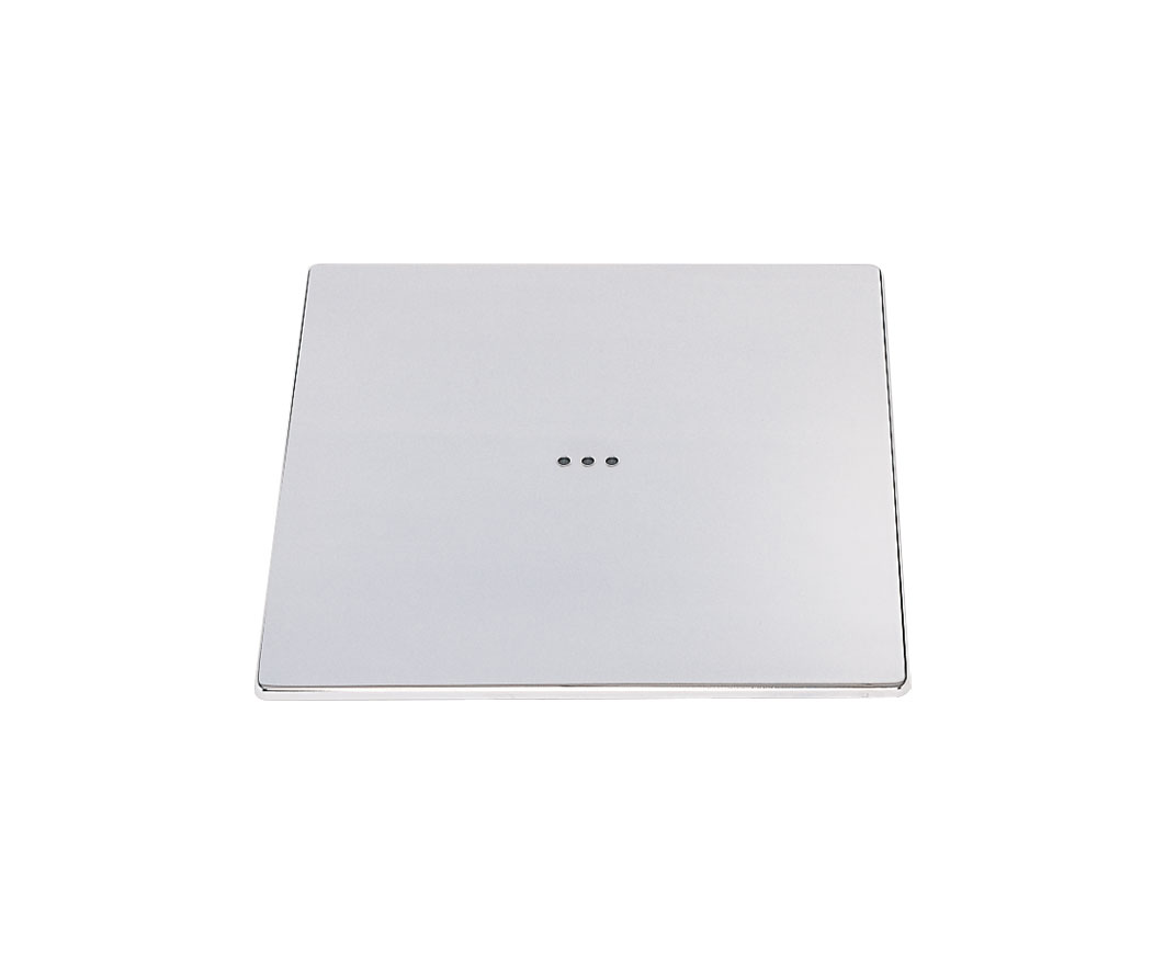 Cover plate 550x550x2mm, LS 42, chrome