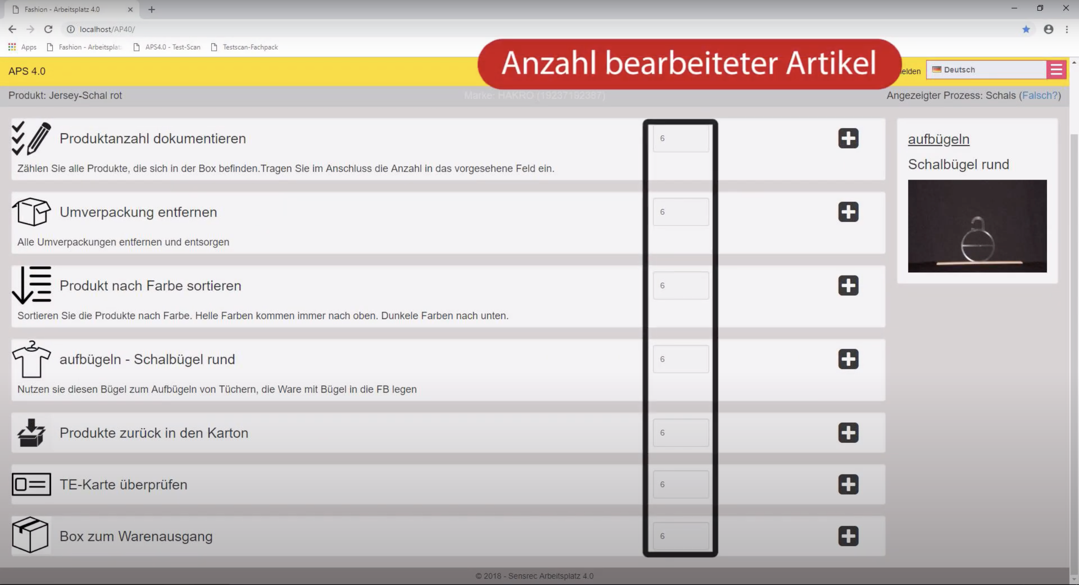 Detailansicht des Rocholz AssistAble Assistenzsystems mit Touchscreen und Bedienoberfläche für ergonomische Arbeitsplatzunterstützung