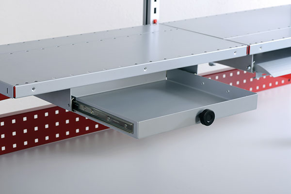 SYSTEM FLEX, drawer with extension, for width 800mm, RAL9006