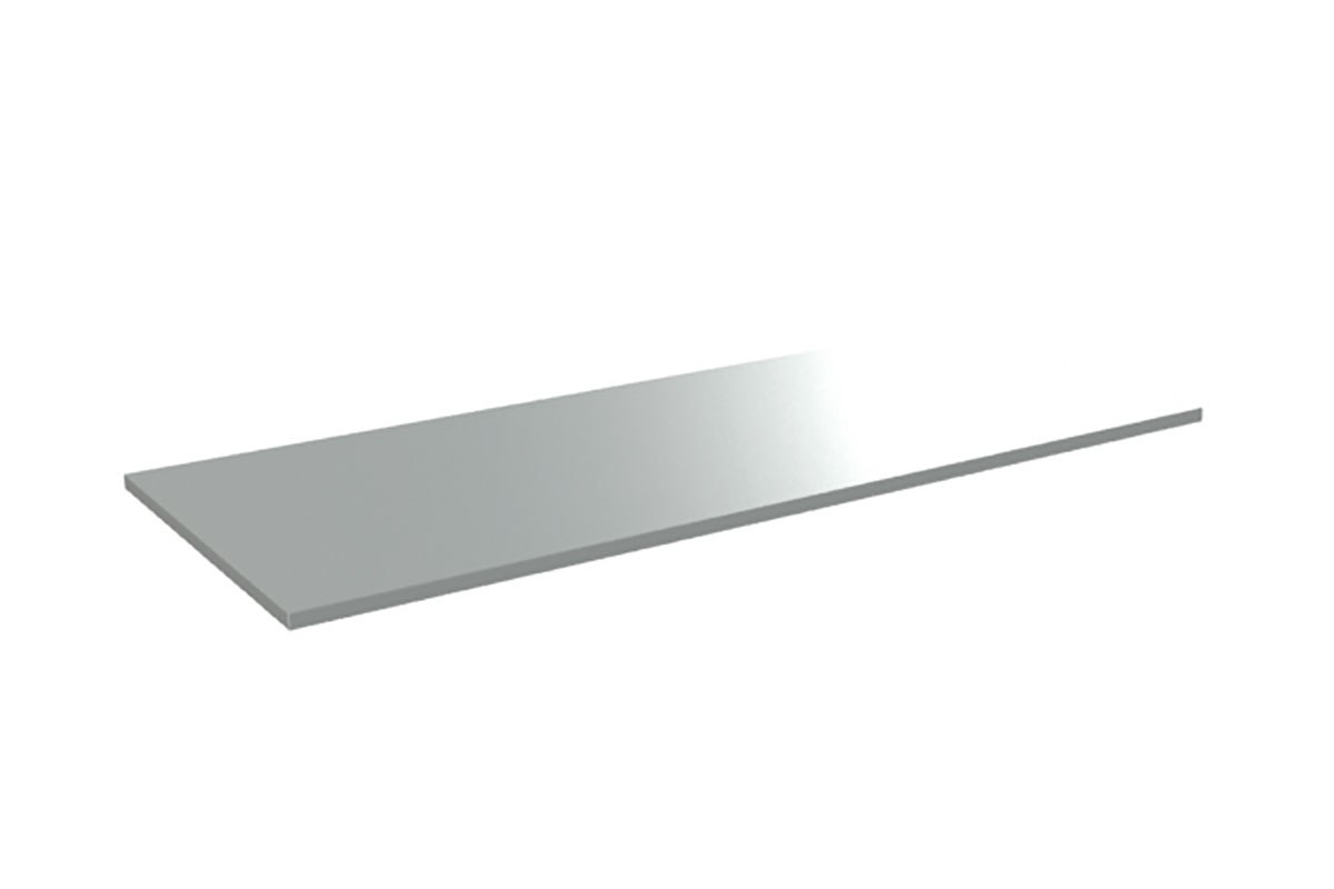 SYSTEM FLEX Worktop with stainless steel cover - various widths available