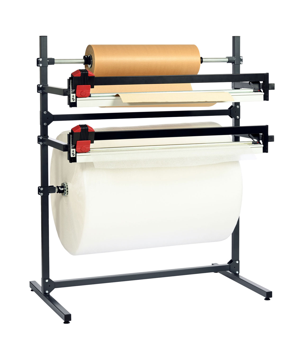 SYSTEM Doppelschneidständer mit zwei Schneidvorrichtungen, BxTxH: 1970x850x1665mm