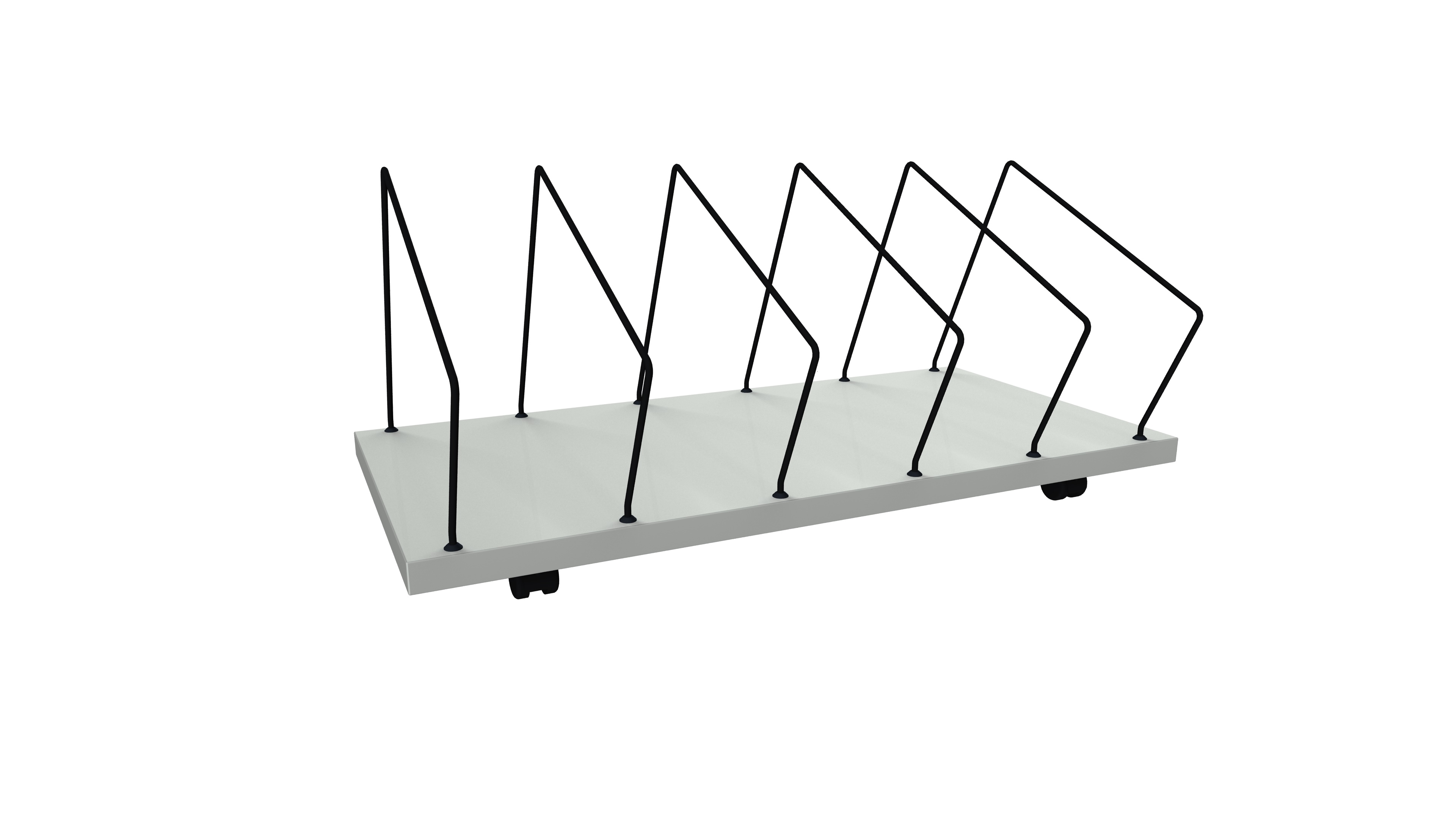 MODUL 5000, Untertischmagazin mobil, kurz, BxTxH: 1110x550x480mm