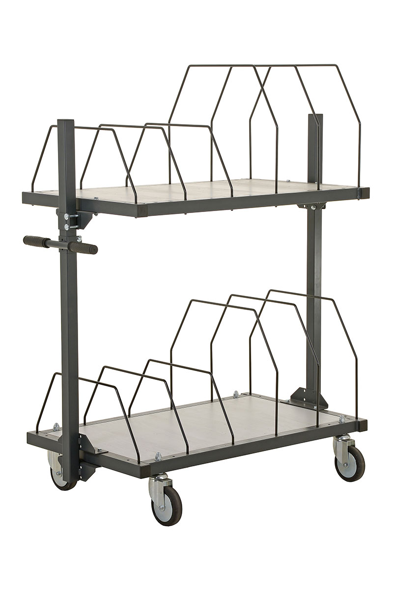 Kartonmagazin mobil mit Schiebebügel BxTxH: 1600x600x1260mm