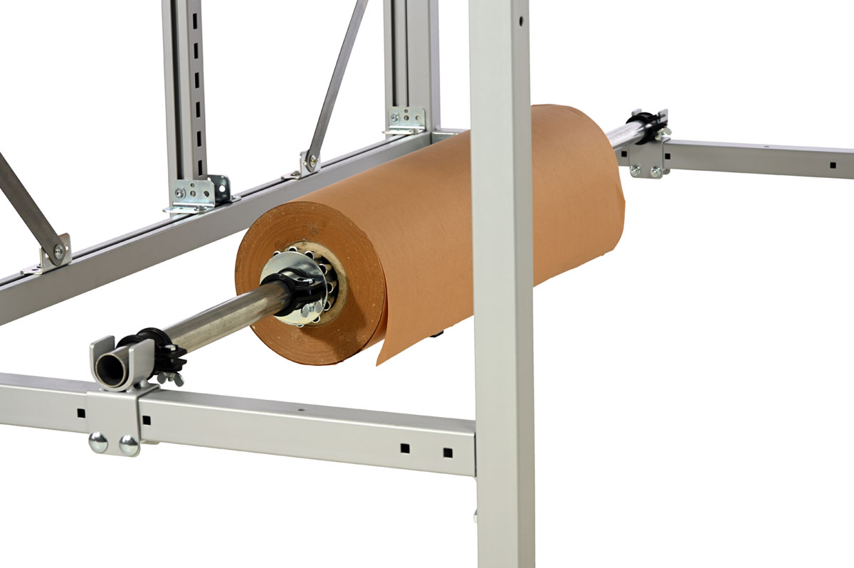 SYSTEM FLEX, Rollenhalter unter dem Tisch für Tischbreite 1200mm