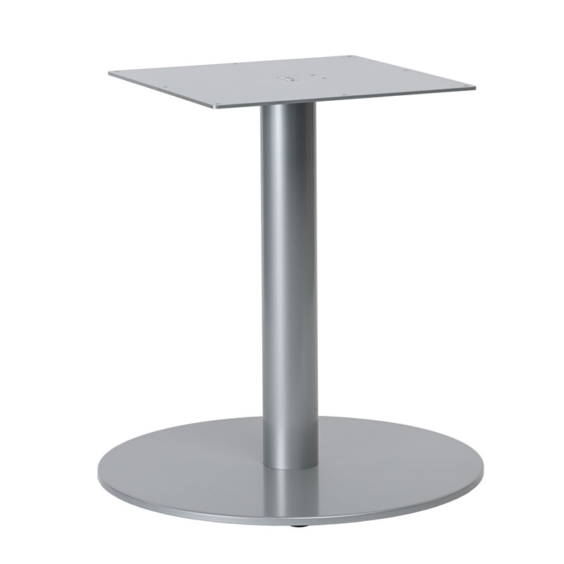 Tischgestell Höhe 720mm (Sitztischgestell), einsäulig, Standrohr rund, für Tischplatte Ø1300mm, Stahl verchromt