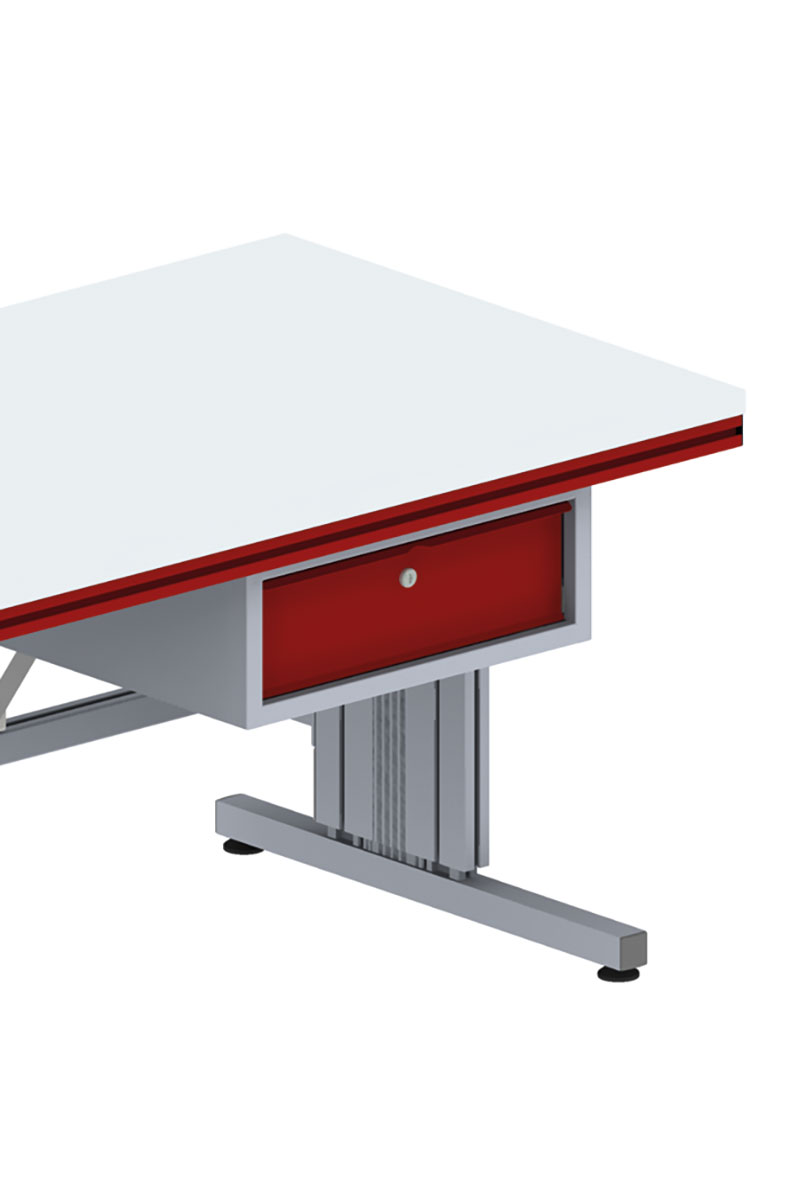 SYSTEM FLEX, Schublade verschließbar, BxTxH: 527x510x200, RAL9006/3003