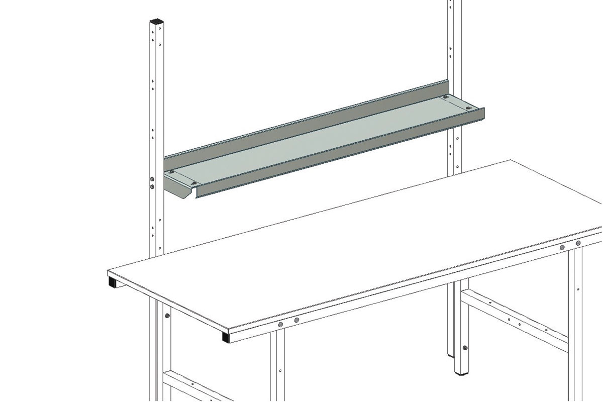 SYSTEM BASIC, document shelf, WxDxH: 1435x253x114mm