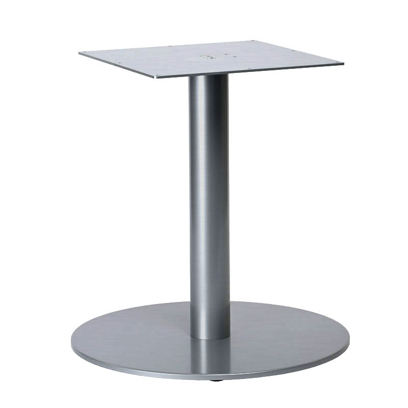 Tischgestell Höhe 1080mm (Stehtischgestell), einsäulig, Standrohr rund, für Tischplatte Ø1300mm, Stahl roh