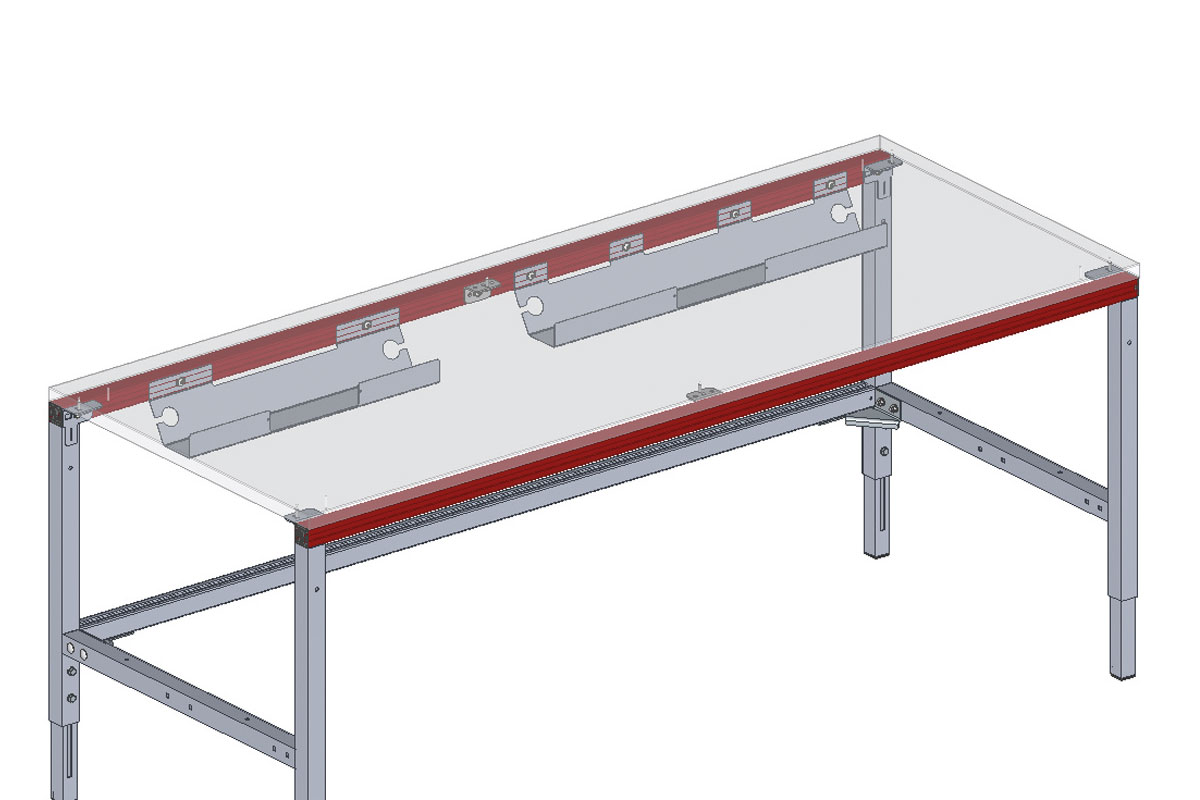 SYSTEM FLEX, 4-socket outlet for cable tray/cable duct, WxDxH: 61x45x304mm