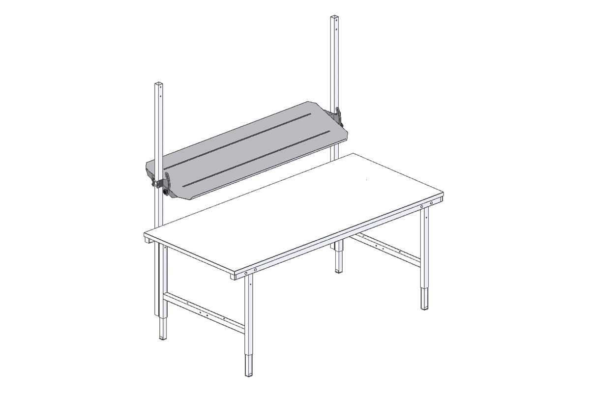 SYSTEM 2000, Schrägablage, BxTxH: 1630x450x60mm