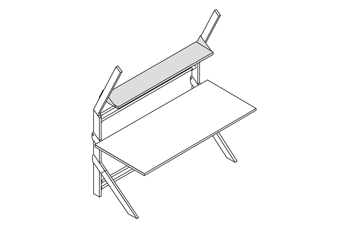 MODUL 5000, storage shelf, WxD: 1705x400mm