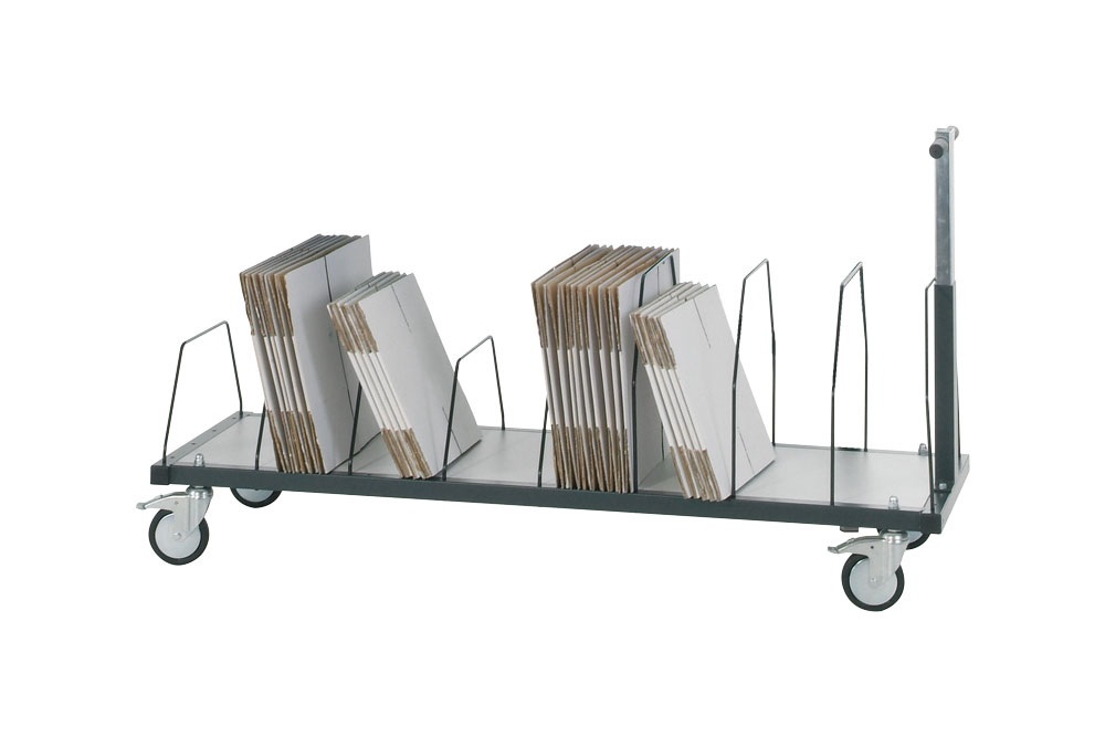 SYSTEM 2000, Untertischmagazin mobil mit Teleskop-Schiebebügel, BxTxH: 1015x600x690mm